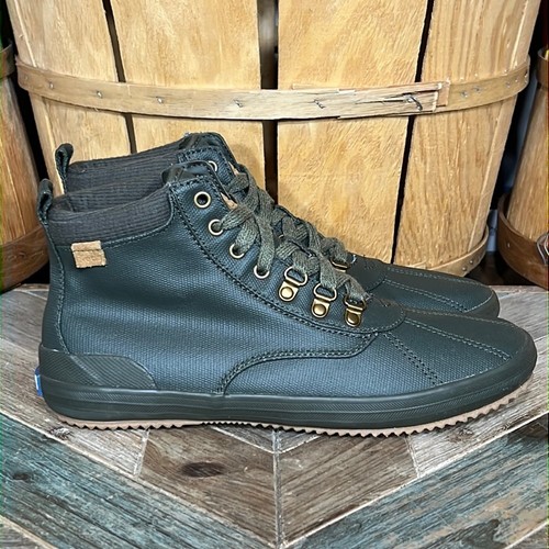 Keds scout green waxed canvas - green,
